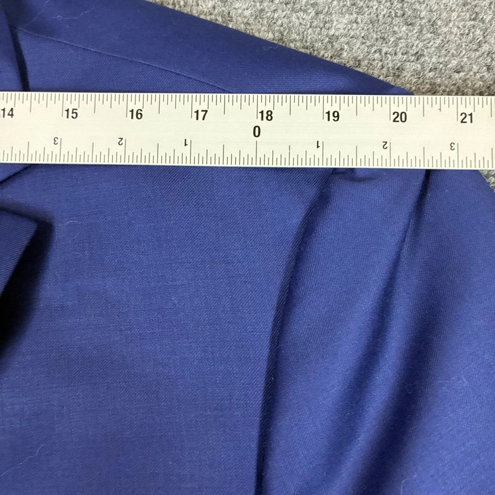 Mantoni Mens Royal Blue 100% Fine Wool 2 Button Suit Set M40901 Size 36R